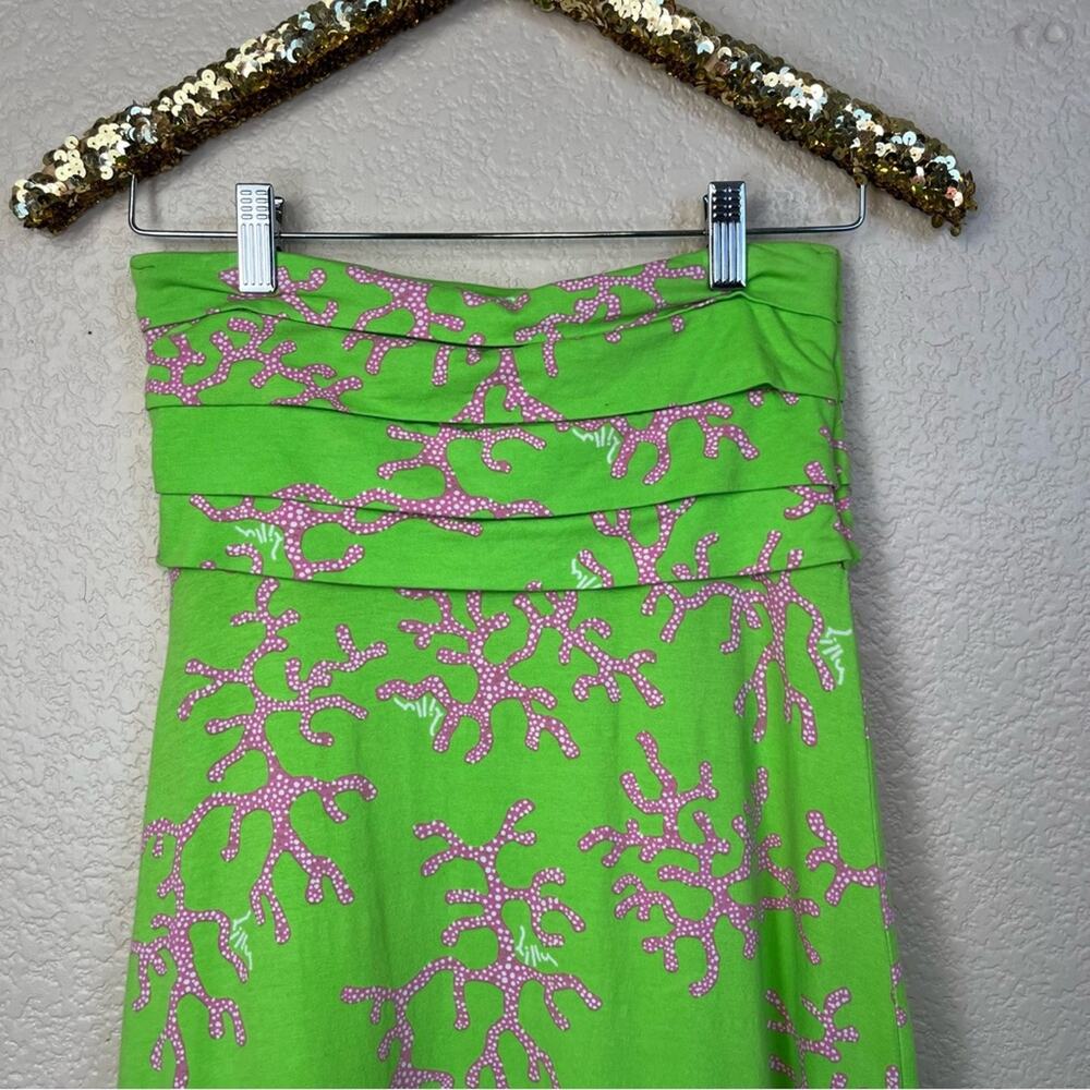 Lilly Pulitzer • Petula Strapless Maxi Dress Coral Me Crazy - Picture 11 of 12